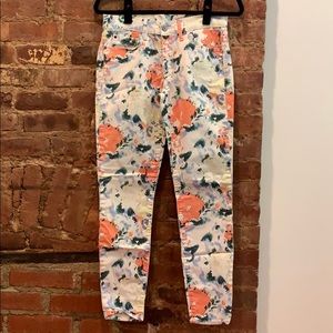 GAP floral jeans